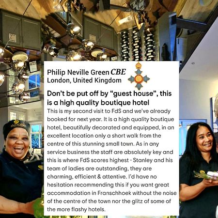 Fleur Du Soleil Luxury Guesthouse Franschhoek Kültér fotó